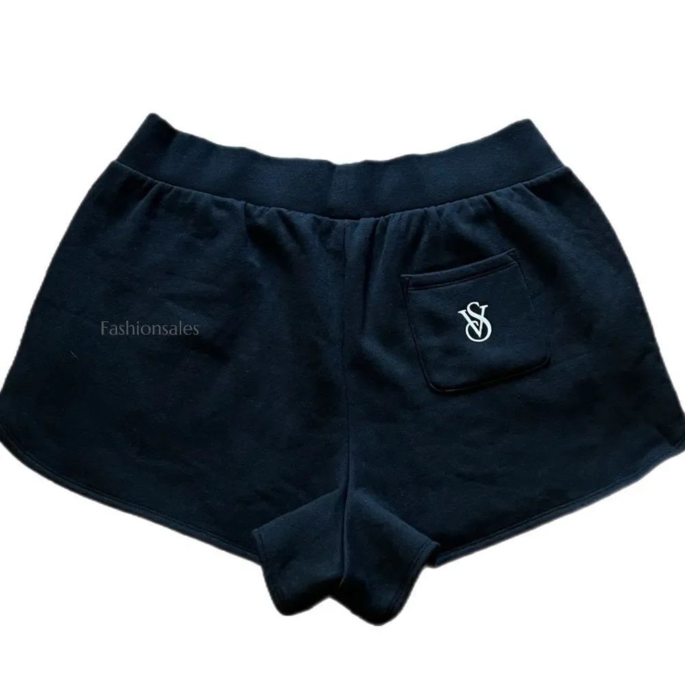 Victorias Secret On Point Soft Comfy Fleece Shorts Black Xlarge